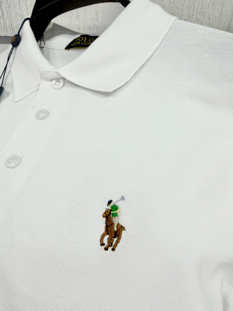 Polo Ralph Lauren Beyaz Polo Yaka T-Shirt