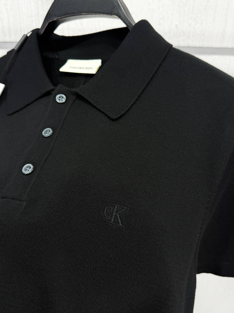 Calvin Klein Triko Siyah Polo Yaka Regular Fit T-Shirt