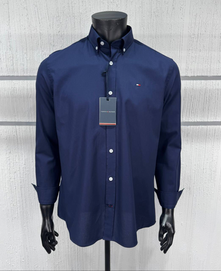 Tommy Hilfiger Lacivert Regular Gömlek