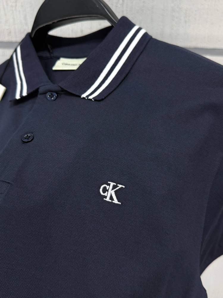 Calvin Klein Lacivert Polo Yaka Regular Fit T-Shirt