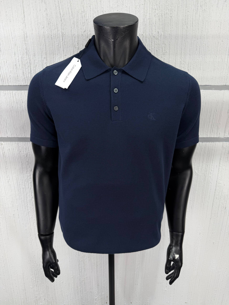 Calvin Klein Triko Lacivert Polo Yaka Regular Fit T-Shirt
