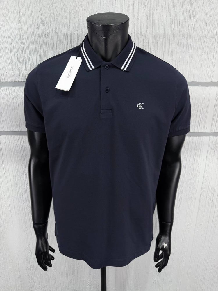 Calvin Klein Lacivert Polo Yaka Regular Fit T-Shirt