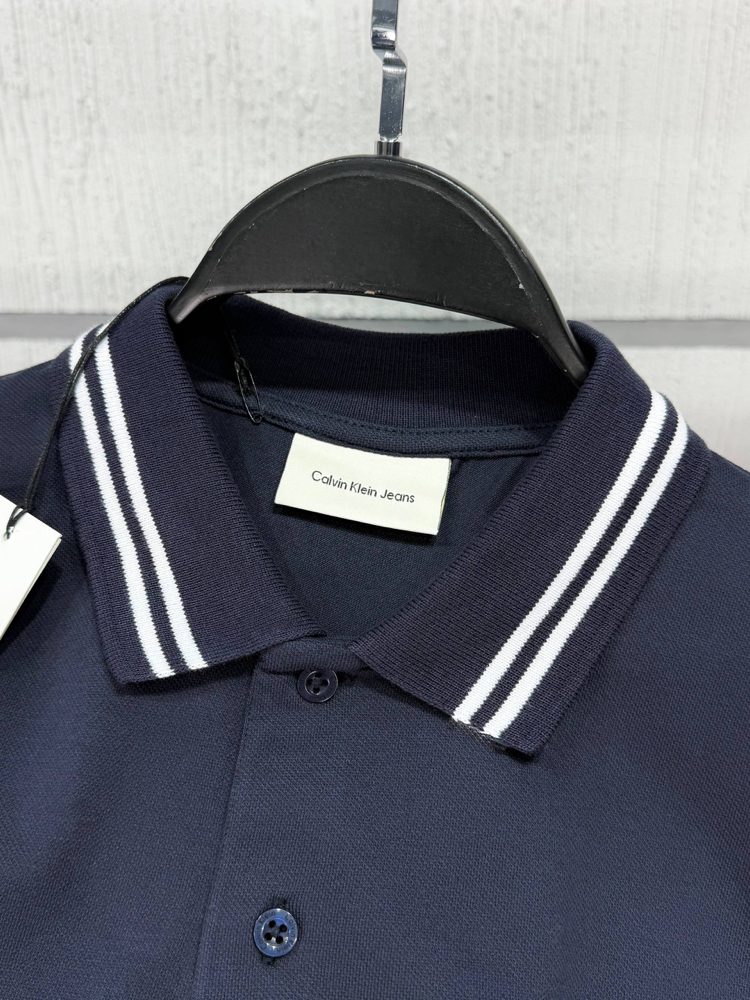 Calvin Klein Lacivert Polo Yaka Regular Fit T-Shirt