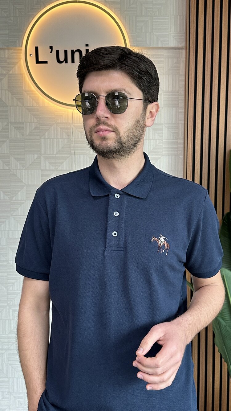 Polo Ralph Lauren Polo Yaka Lacivert T-Shirt