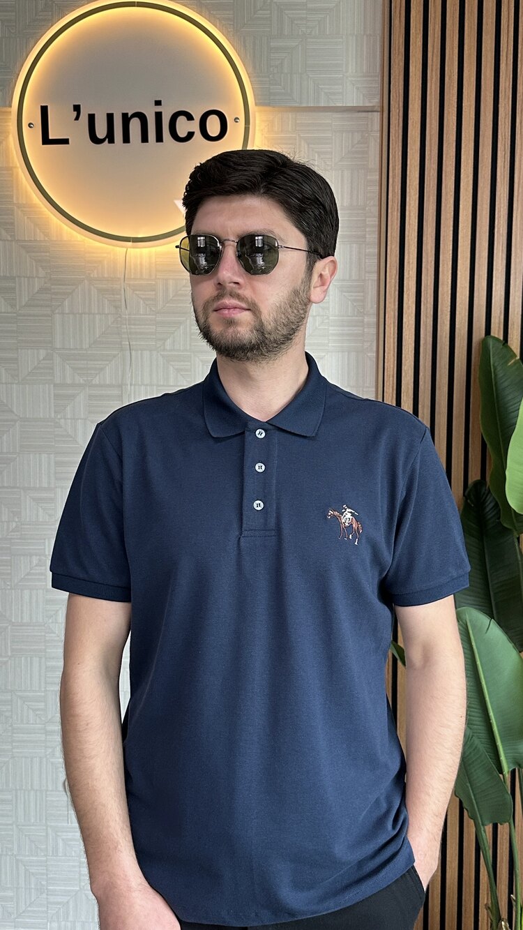 Polo Ralph Lauren Polo Yaka Lacivert T-Shirt