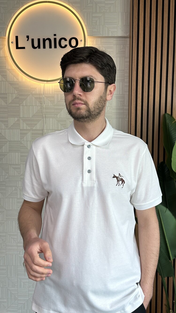 Polo Ralph Lauren Polo Yaka Beyaz T-Shirt