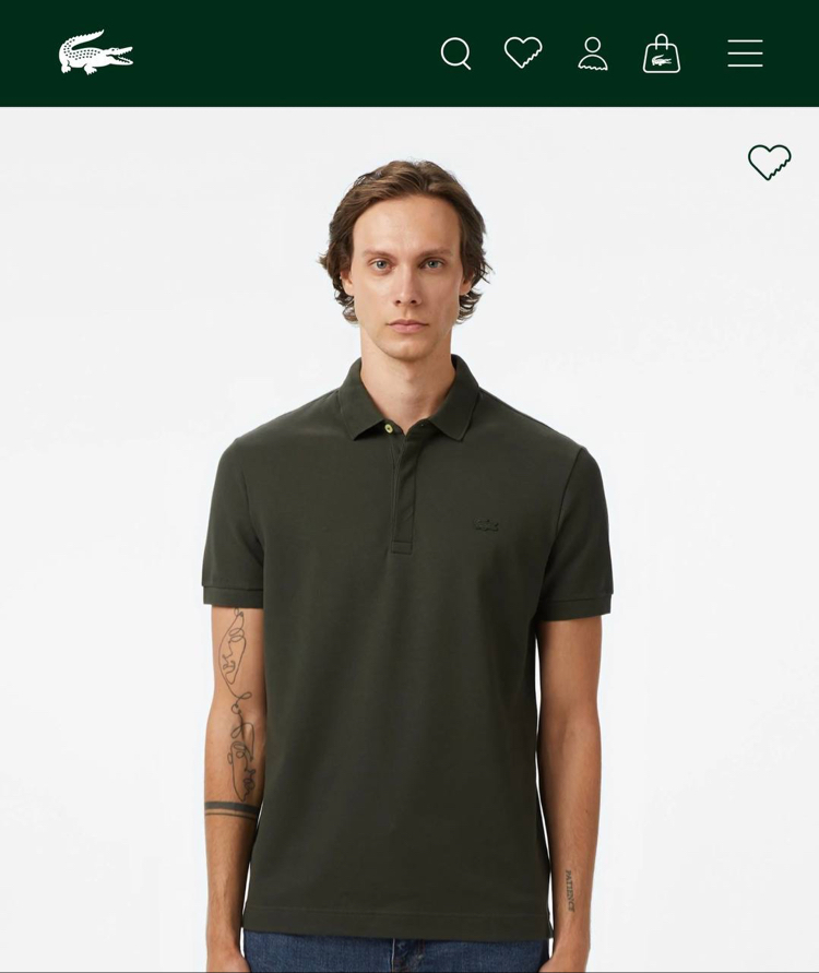 Lacoste Haki Yeşil Paris Polo Yaka T-Shirt