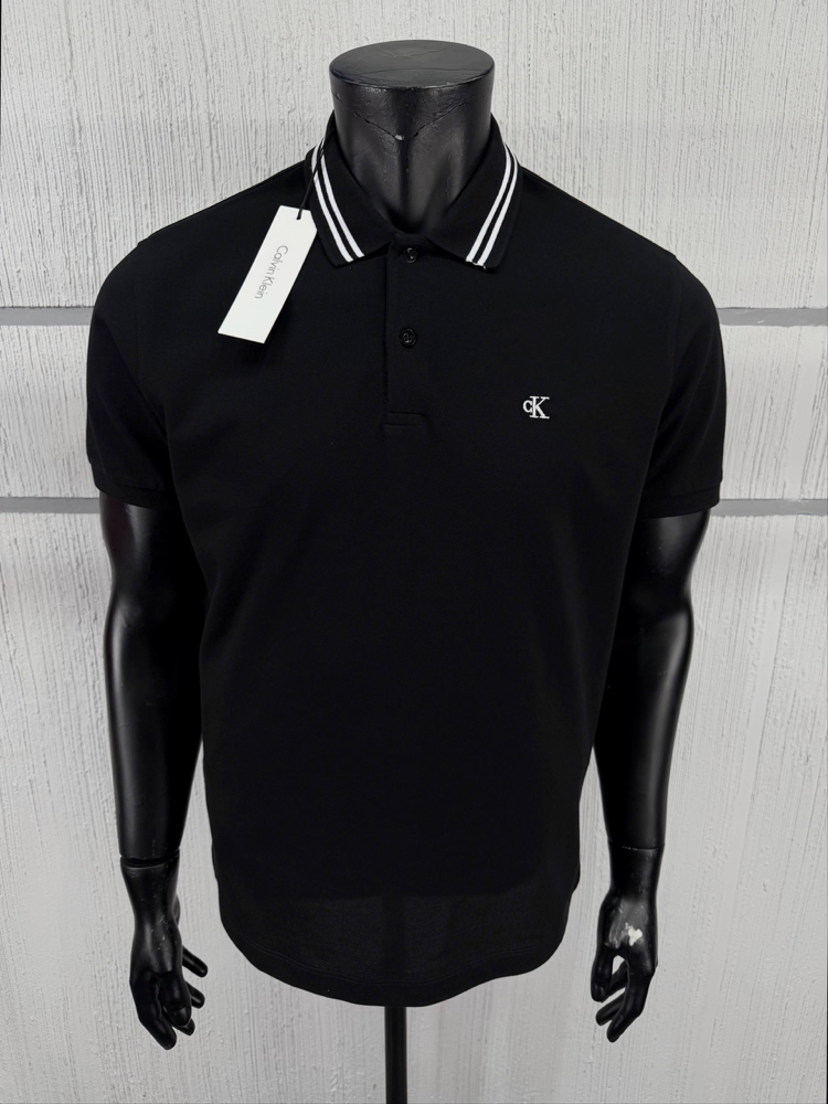 Calvin Klein Siyah Polo Yaka Regular Fit T-Shirt