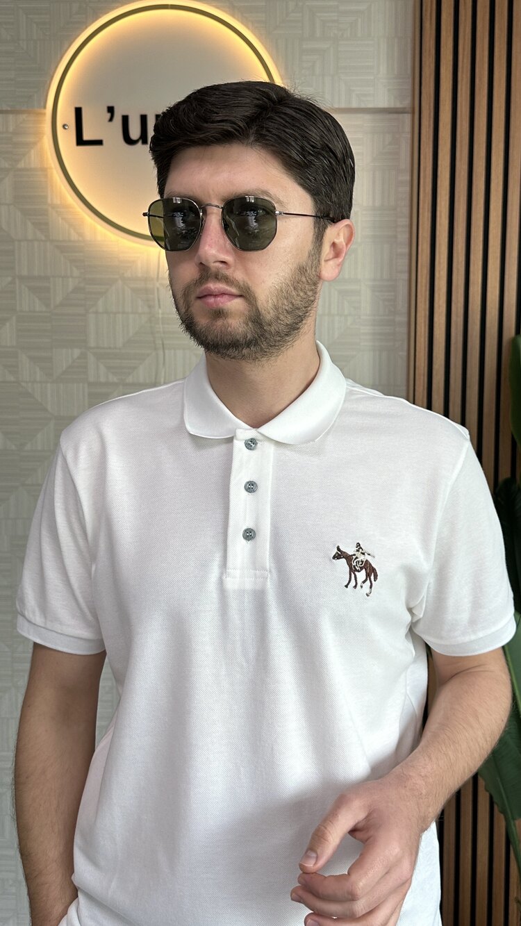 Polo Ralph Lauren Polo Yaka Beyaz T-Shirt
