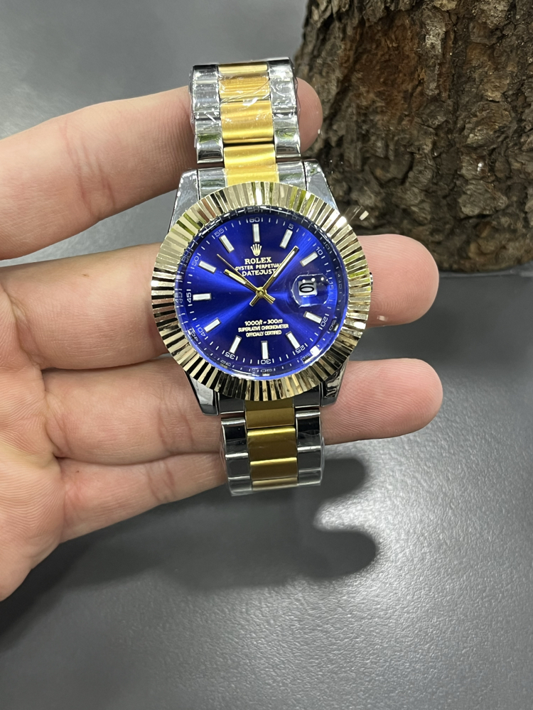 Deep Blue Special Edition – Gold & Steel Premium Erkek Saati