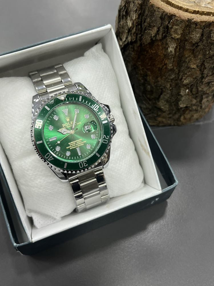 Premium green Dial – Gold & Steel İkonik Seri Erkek Saati