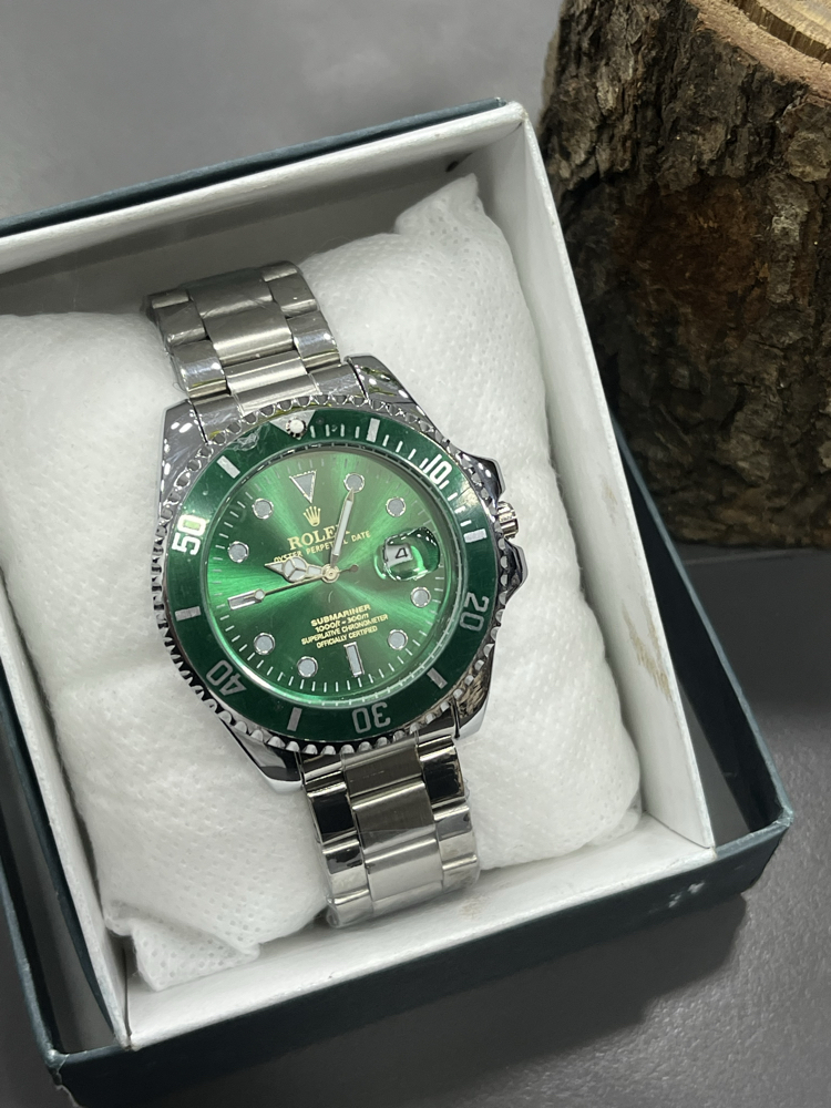 Premium green Dial – Gold & Steel İkonik Seri Erkek Saati