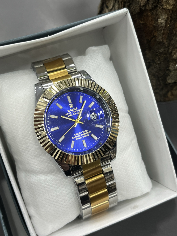 Deep Blue Special Edition – Gold & Steel Premium Erkek Saati