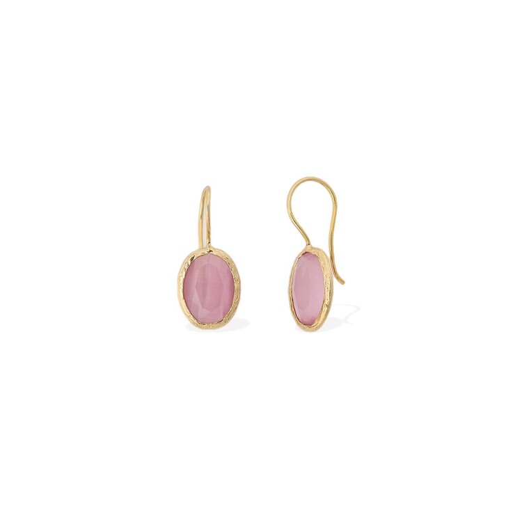 Pembe Kuvars ‘Muse’ Küpe