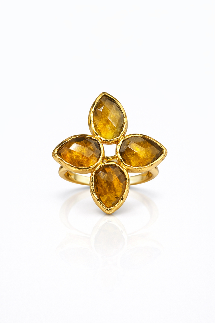 Citrine Bloom Yüzük
