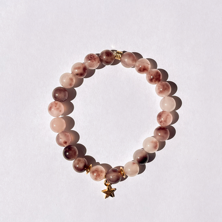 Cherry Quartz Étoile Bileklik