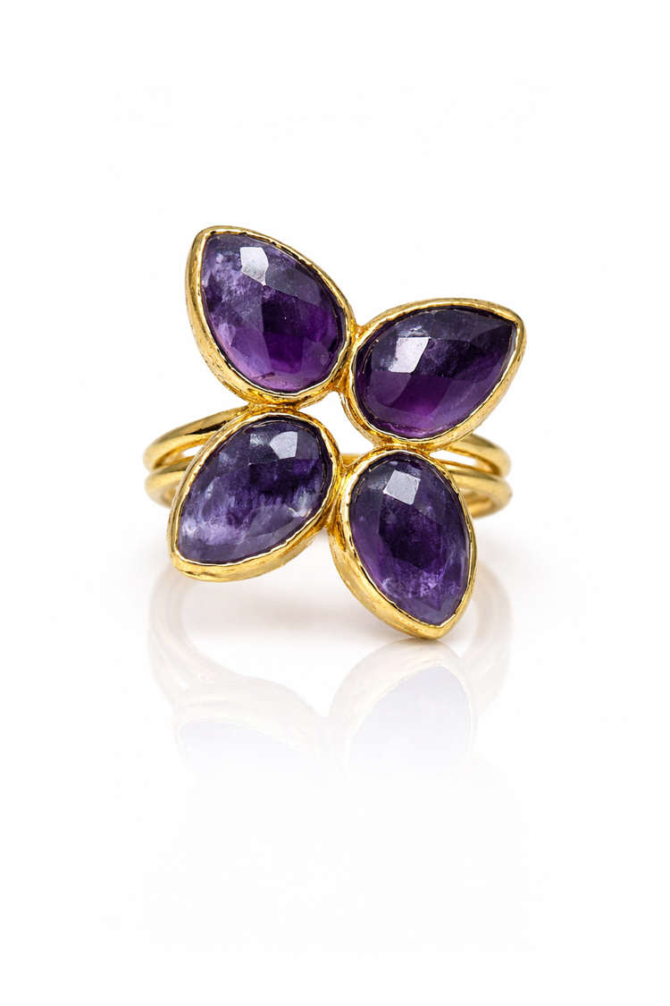 Amethyst Bloom Yüzük
