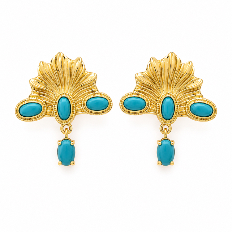 Turquoise Dynasty Küpe