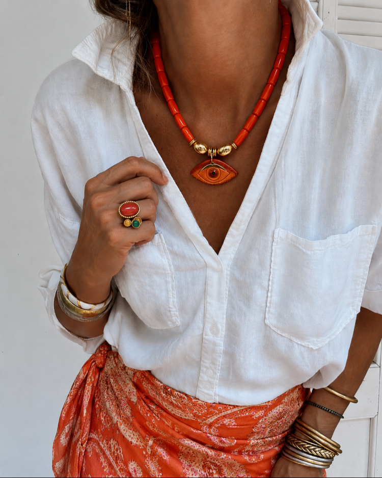 Carnelian Oracle Kolye