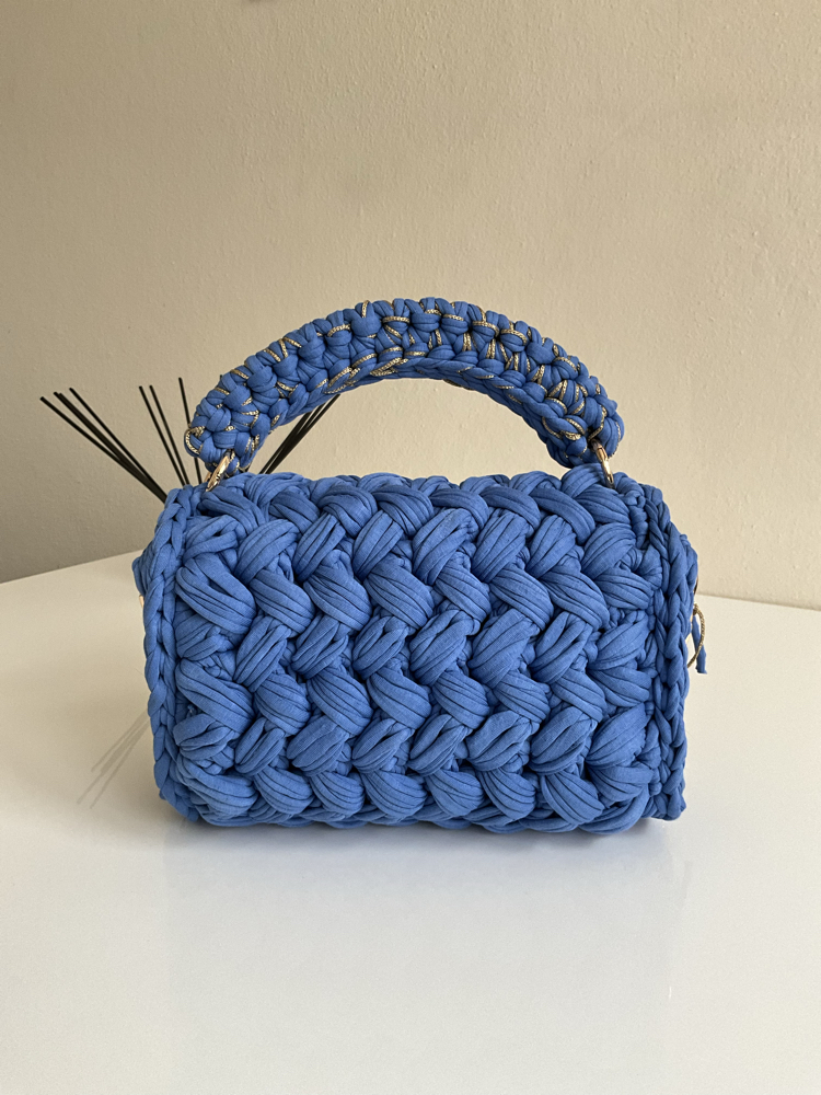 Lupinaria LUNA - Cobalt Blue Örgü Çanta