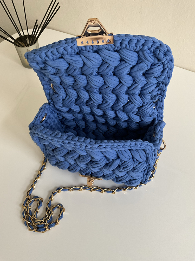Lupinaria LUNA - Cobalt Blue Örgü Çanta