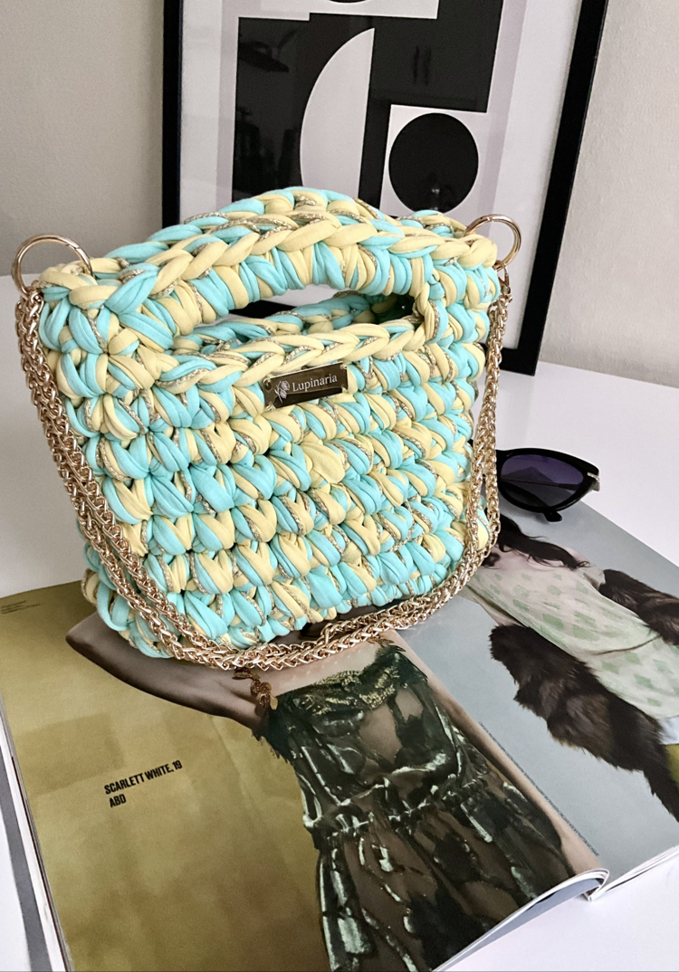 Lupinaria DOLCE - Mint Parfait Örgü Çanta