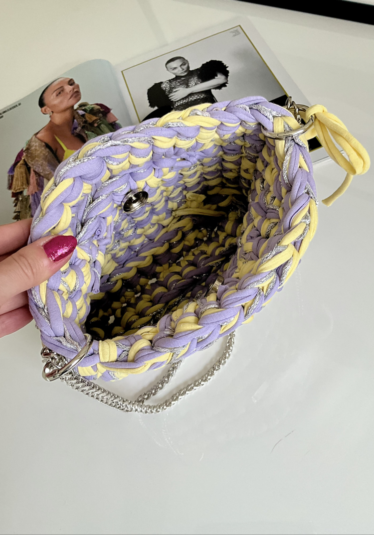 Lupinaria DOLCE - Lavender Tart Zincirli Örgü Çanta