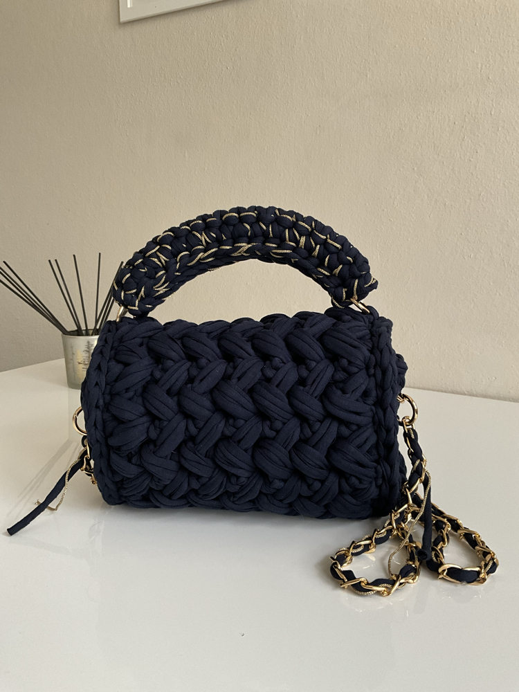 Lupinaria LUNA - Navy Örgü Çanta