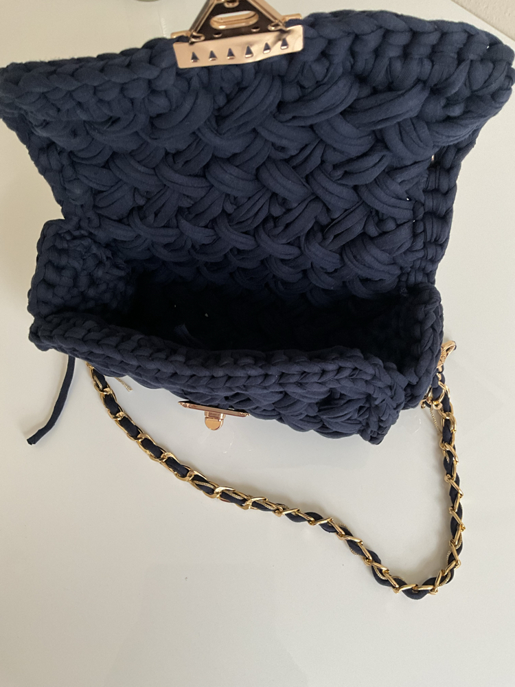 Lupinaria LUNA - Navy Örgü Çanta