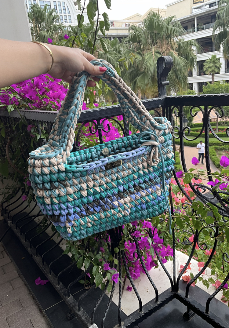 Lupinaria ISOLA - Ocean Breeze Tote Örgü Çanta