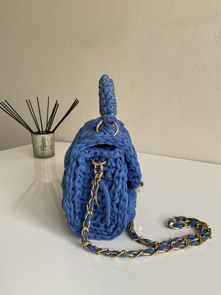 Lupinaria LUNA - Cobalt Blue Örgü Çanta