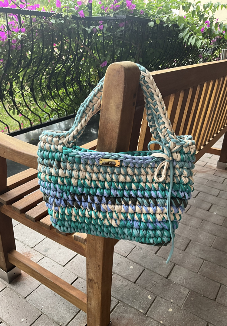 Lupinaria ISOLA - Ocean Breeze Tote Örgü Çanta
