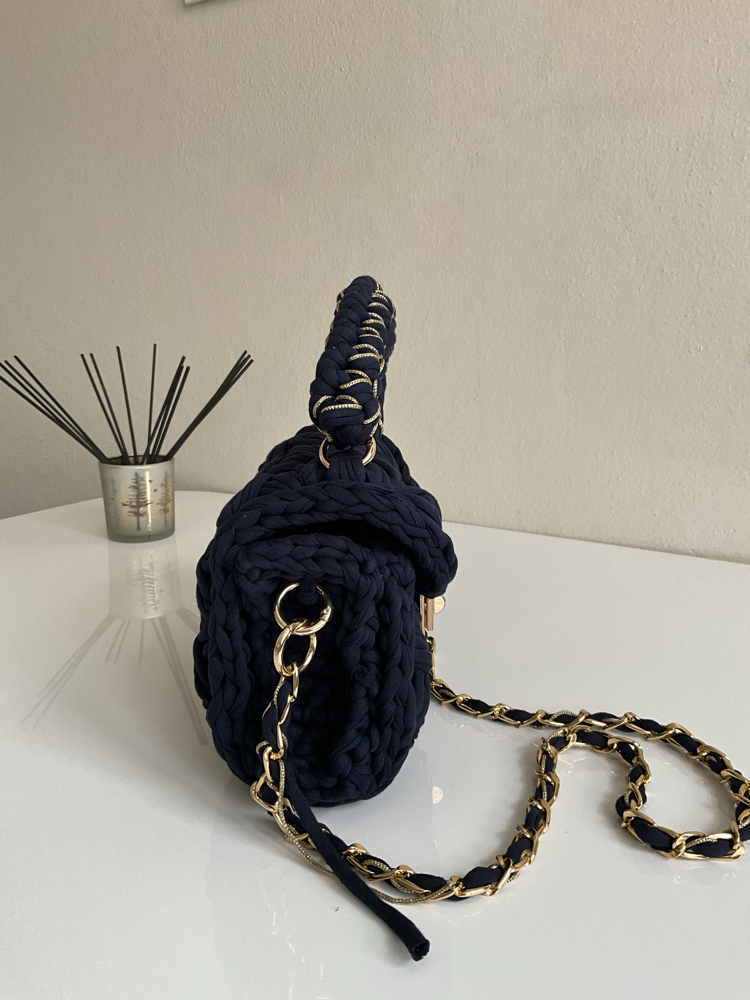 Lupinaria LUNA - Navy Örgü Çanta