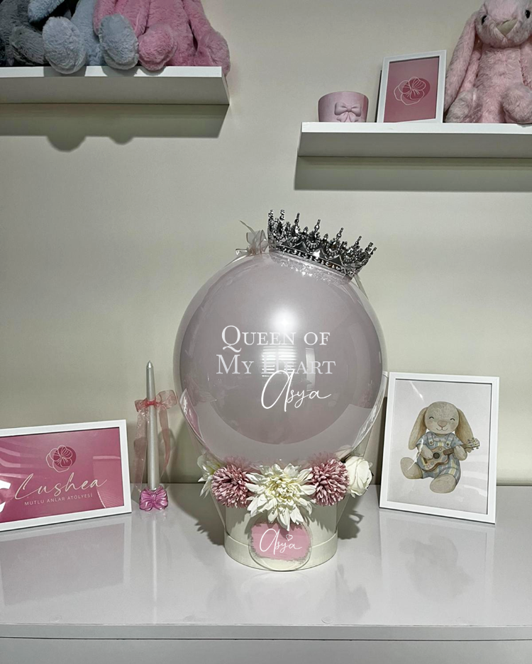Taçlı Premium Hediye Balonu
