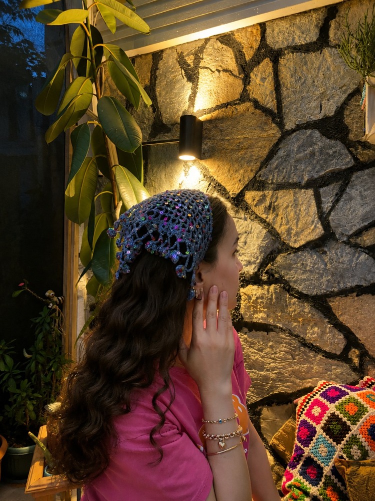 Crochet Bandana Mavi