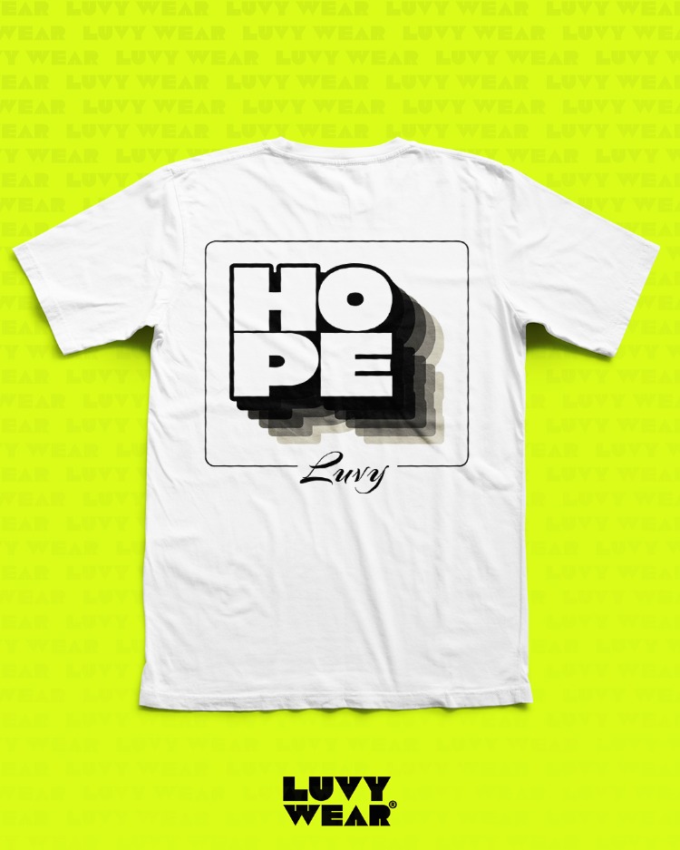 Urban Hope Temalı Beyaz Unisex Tişört - Retro Serisi