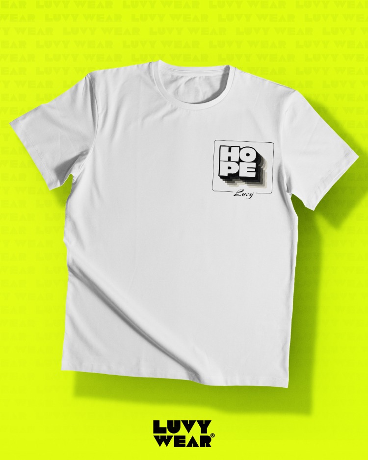 Urban Hope Temalı Beyaz Unisex Tişört - Retro Serisi