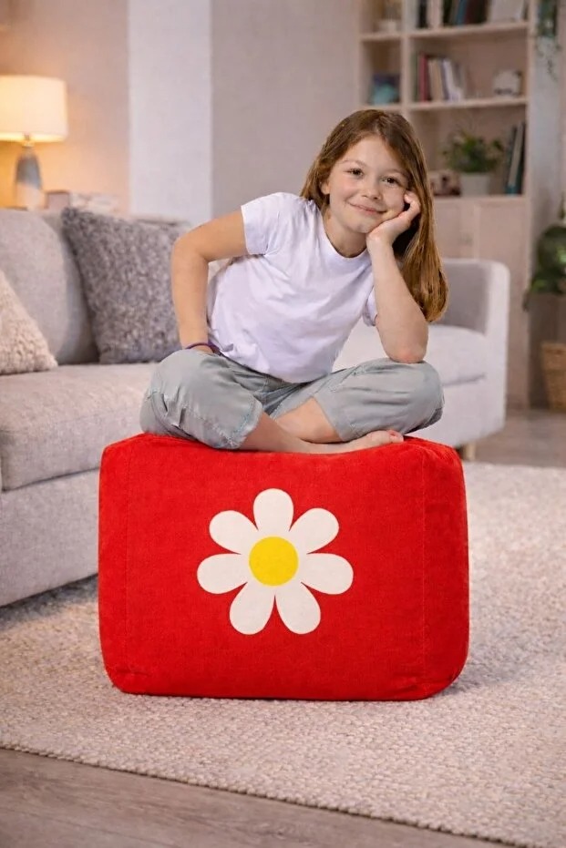 Baskılı kare PUF 50 x 50