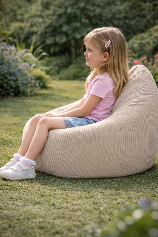 Mini Çocuk Armut Koltuk – Yumuşak Dolgulu Konforlu Puf | Ergonomik Tasarım