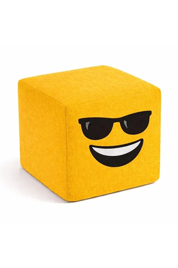 Emoji Puf Koltuk 50x50 cm – Sevimli, Konforlu ve Dekoratif Tasarım