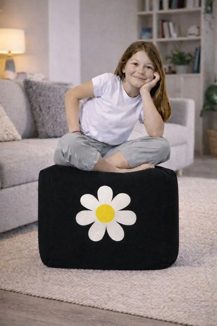 Baskılı kare PUF 50 x 50