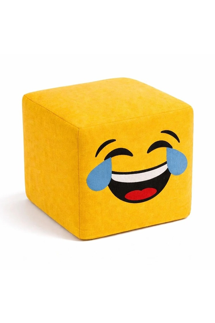 Emoji Puf Koltuk 50x50 cm – Sevimli, Konforlu ve Dekoratif Tasarım