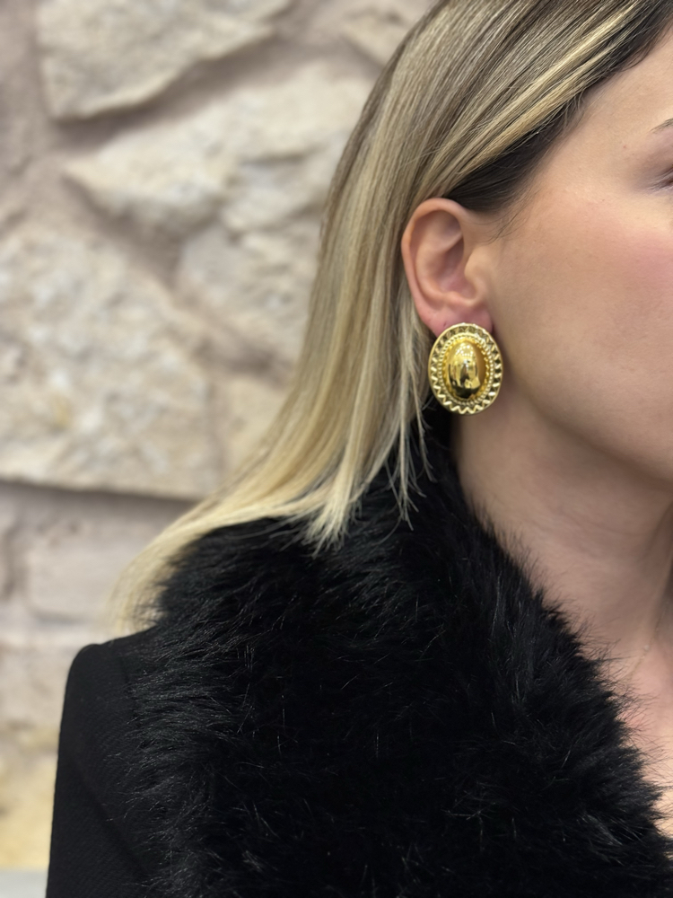 Alaturka Tasarım Gold Küpe