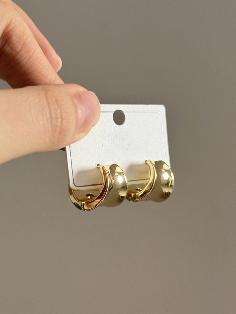 Hena Midi Gold Küpe