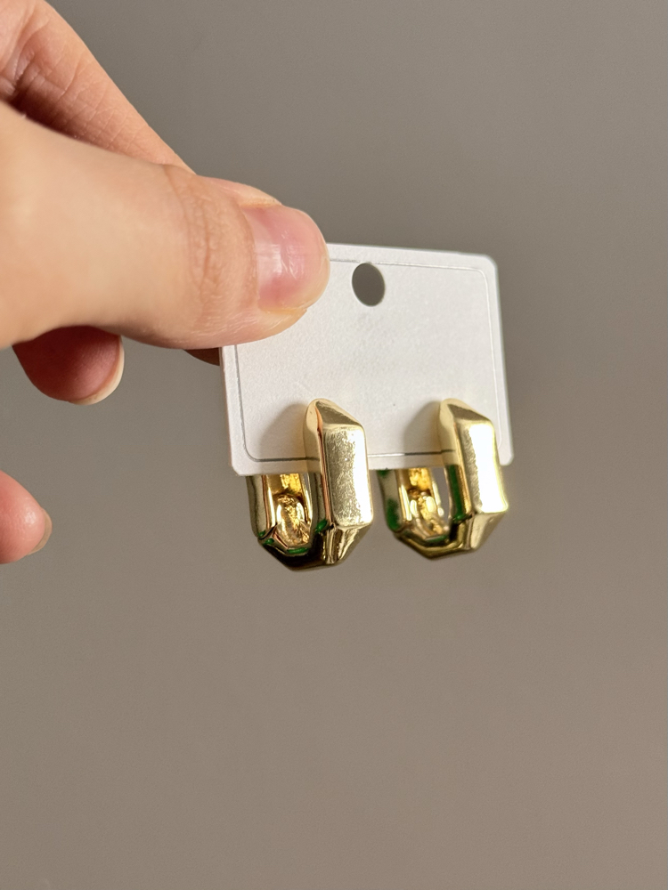 Midi Gold Detay Küpe