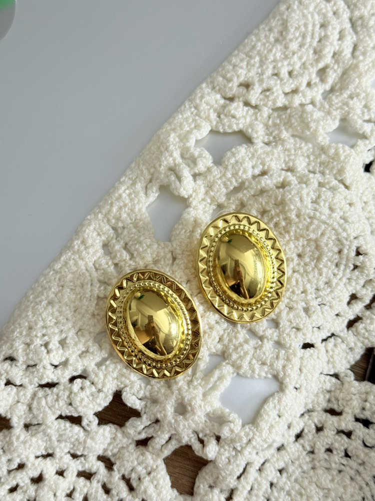 Alaturka Tasarım Gold Küpe