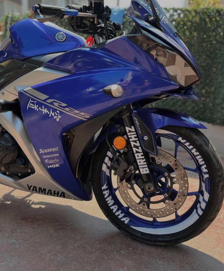 YAMAHA R25 STİCKER SET BEYAZ 