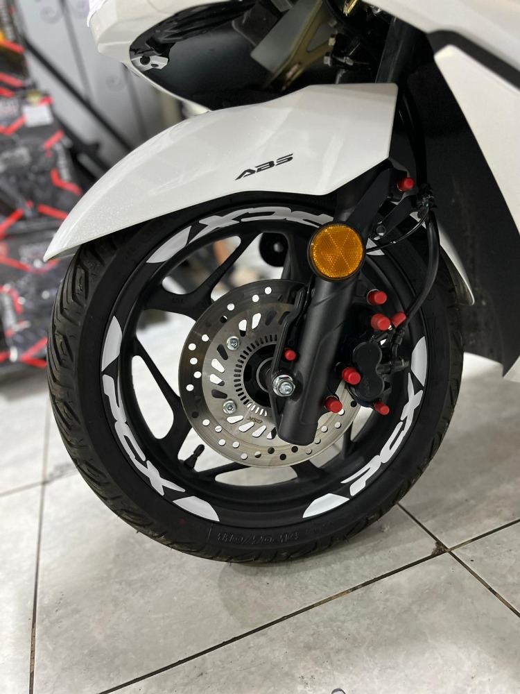 HONDA PCX JANT ŞERİDİ BEYAZ (ORACAL)