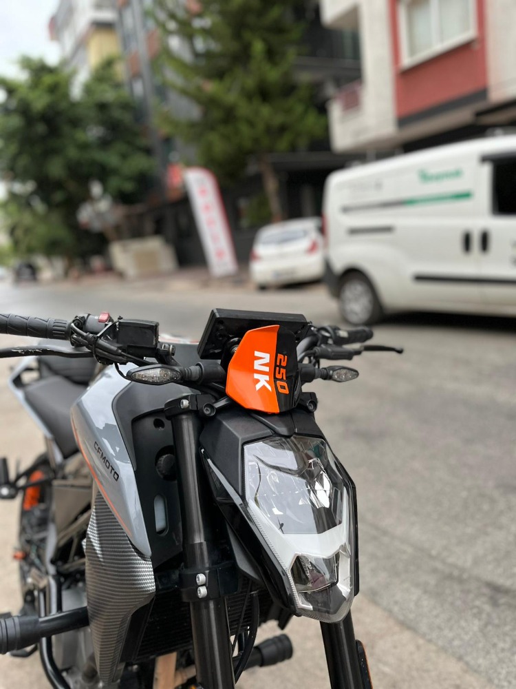 CF MOTO NK250 KAFA STİCKER TURUNCU (ORACAL)