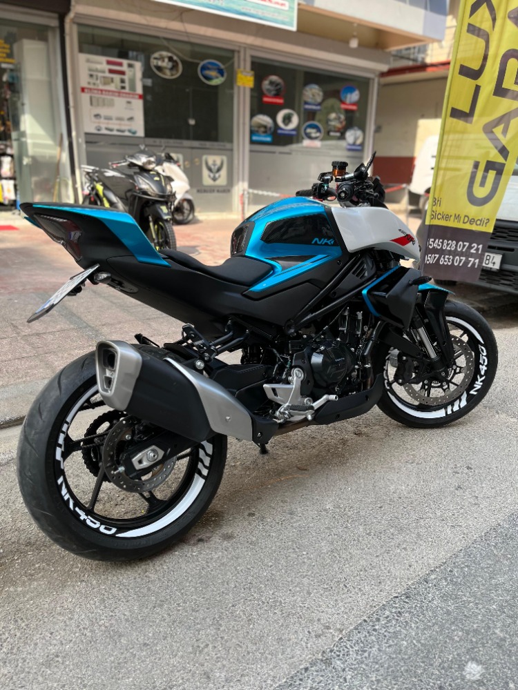 CF MOTO 450 NK JANT ŞERİDİ BEYAZ (ORACAL)